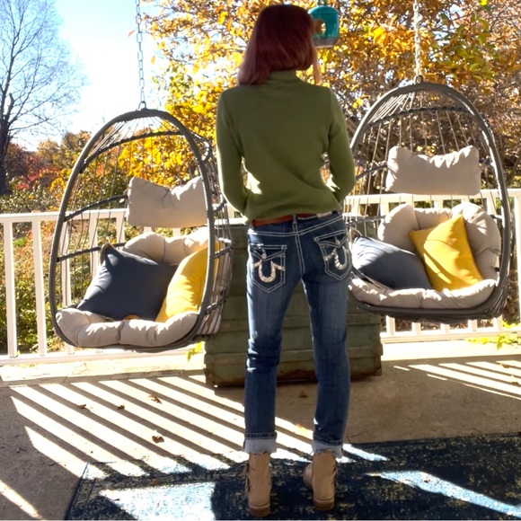 Julie True Religion Straight Leg Jeans - Picture 4 of 17